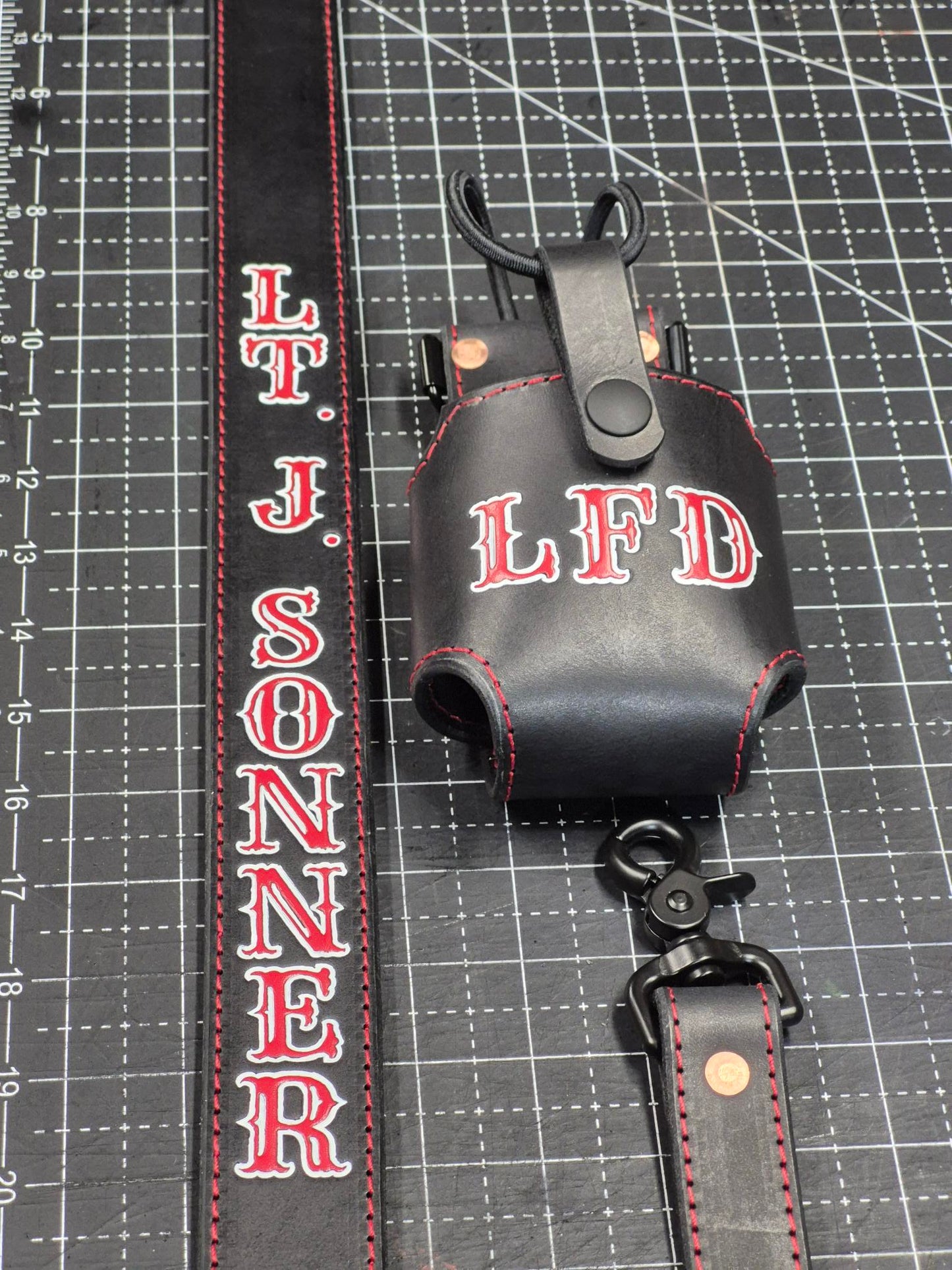 Leather Radio Holster (Black and Brown Leather Only) (Universal Size)