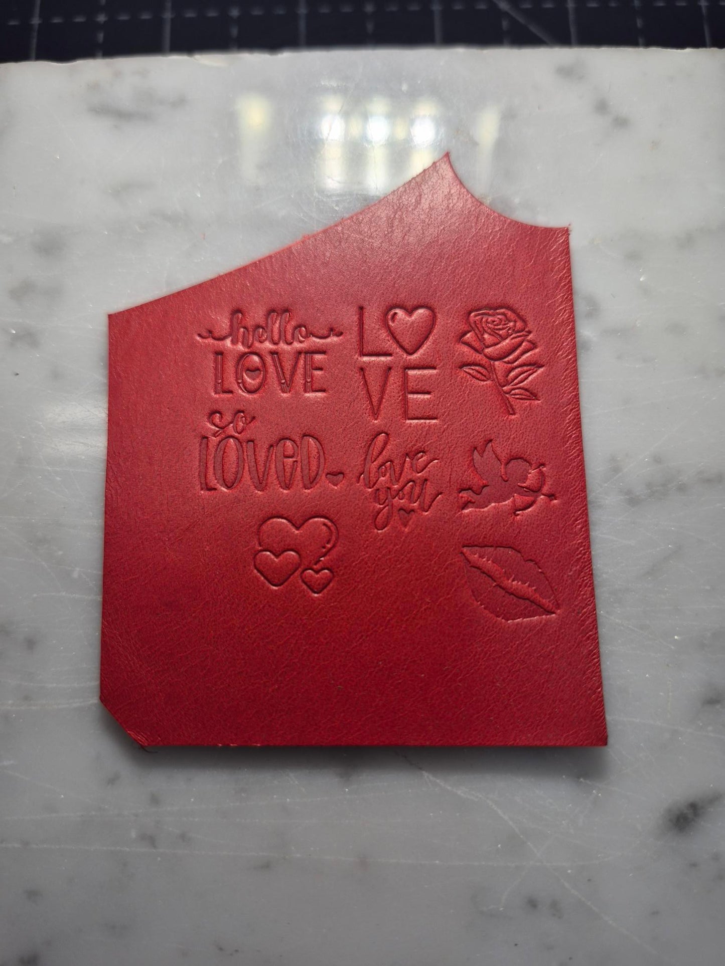 Valentine's Day Key Chain (Red Leather Only)