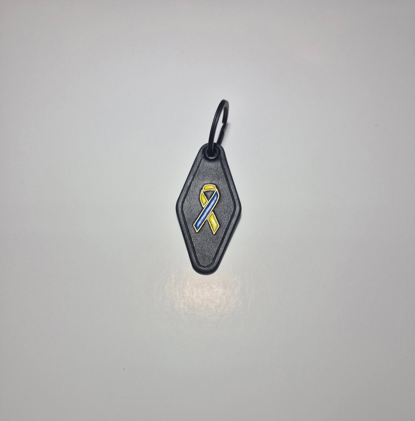 Ukraine Ribbon Hotel Keychain