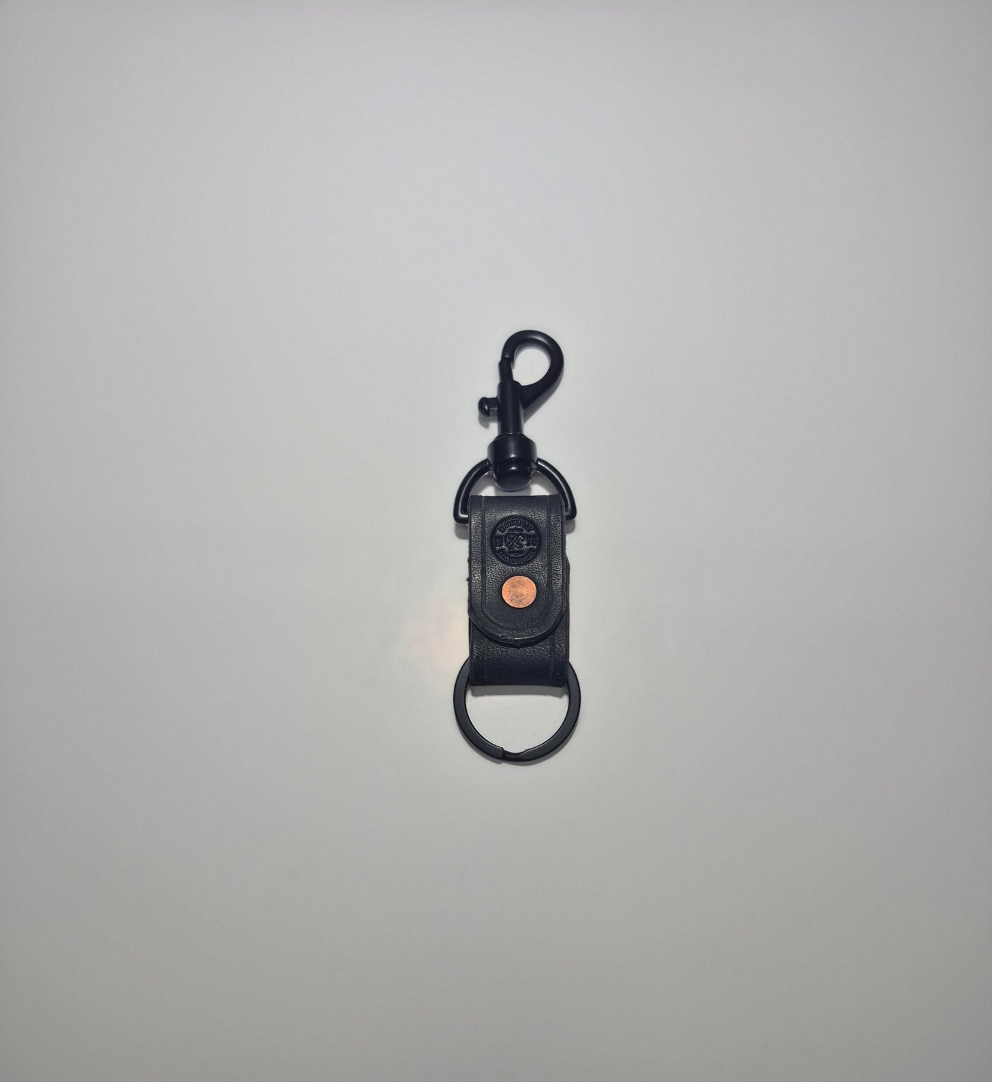 Black Bolt Snap Keychain