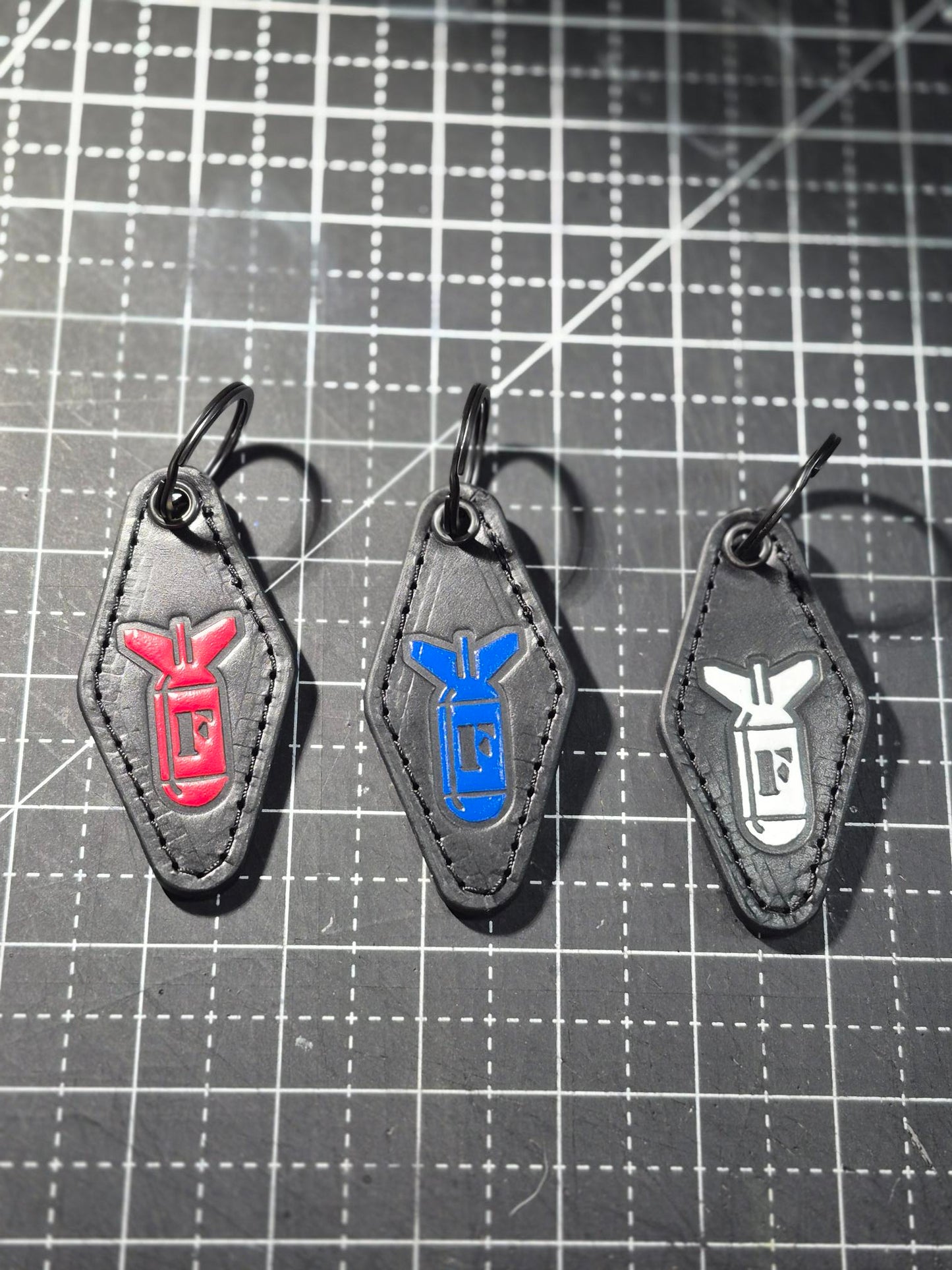 Motel Style "F Bomb" Leather Keychain