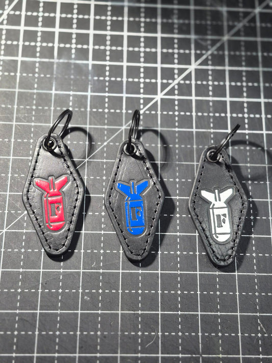 Motel Style "F Bomb" Leather Keychain