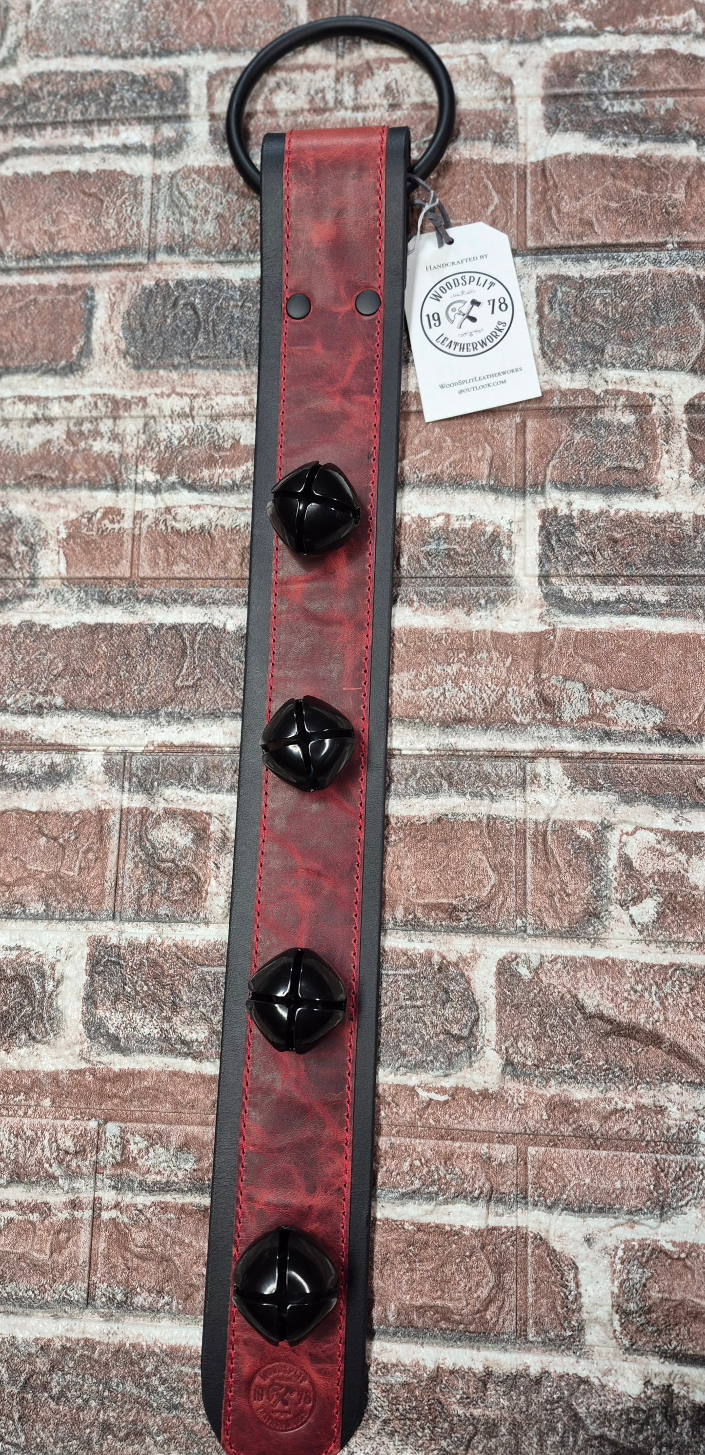 Sleigh Bell Door Hanger (Leather)