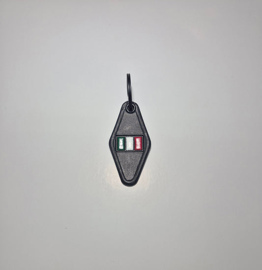 Italian Flag Hotel Keychain