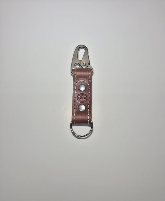 Brown With Silver Long HK Keychain