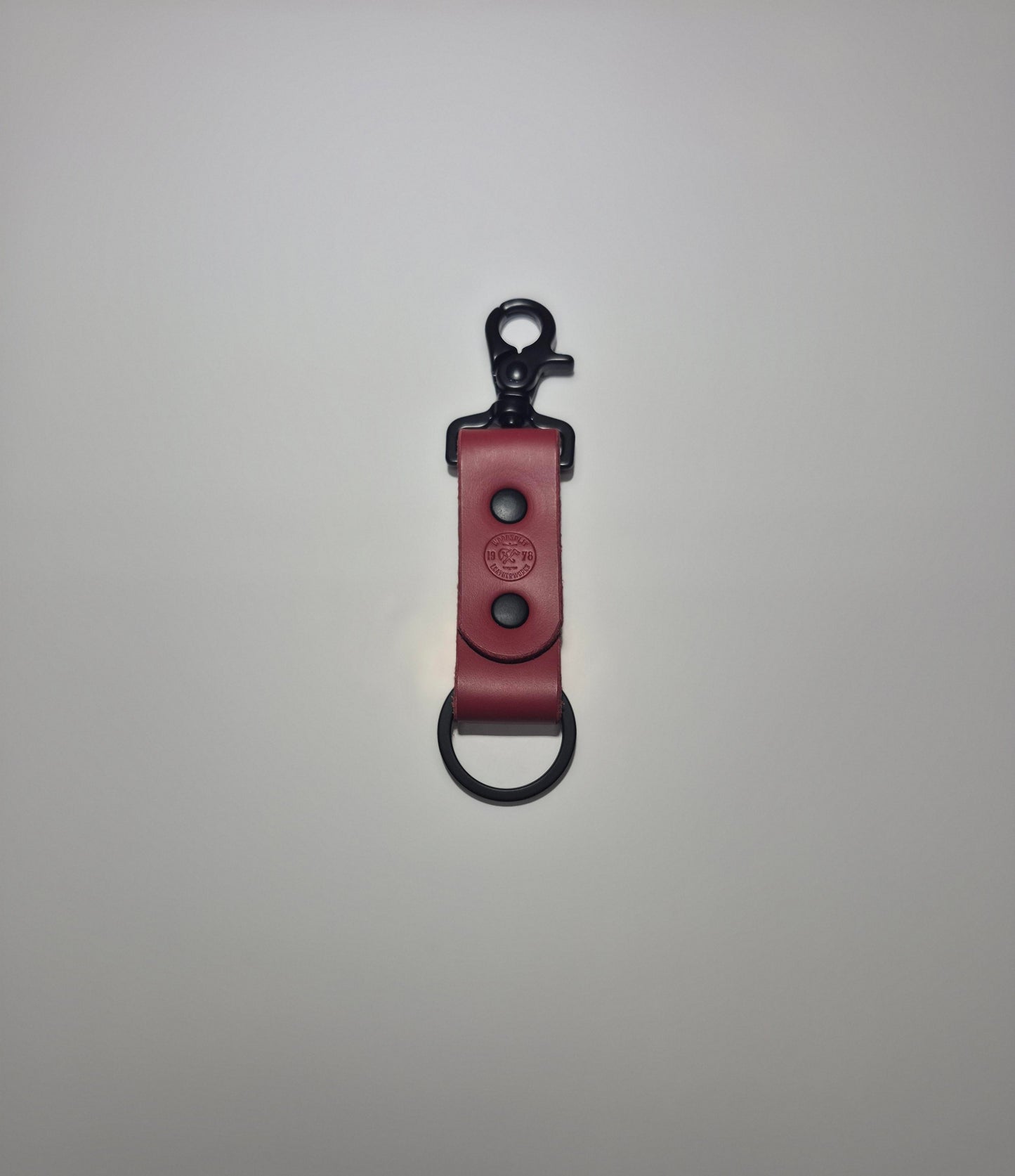Red Long Bolt Snap Keychain