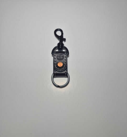 Black With White Stitching Bolt Snap
