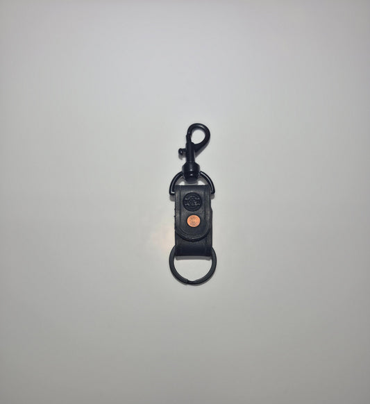 Black Bolt Snap Keychain