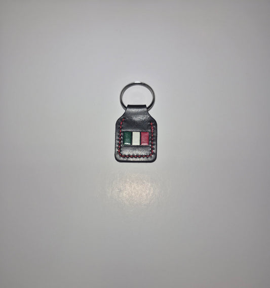 Italian Flag Square Keychain
